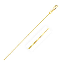 14k Yellow Gold Classic Box Chain 0.6mm