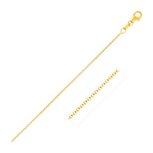 14k Yellow Gold Round Cable Link Chain 1.1mm