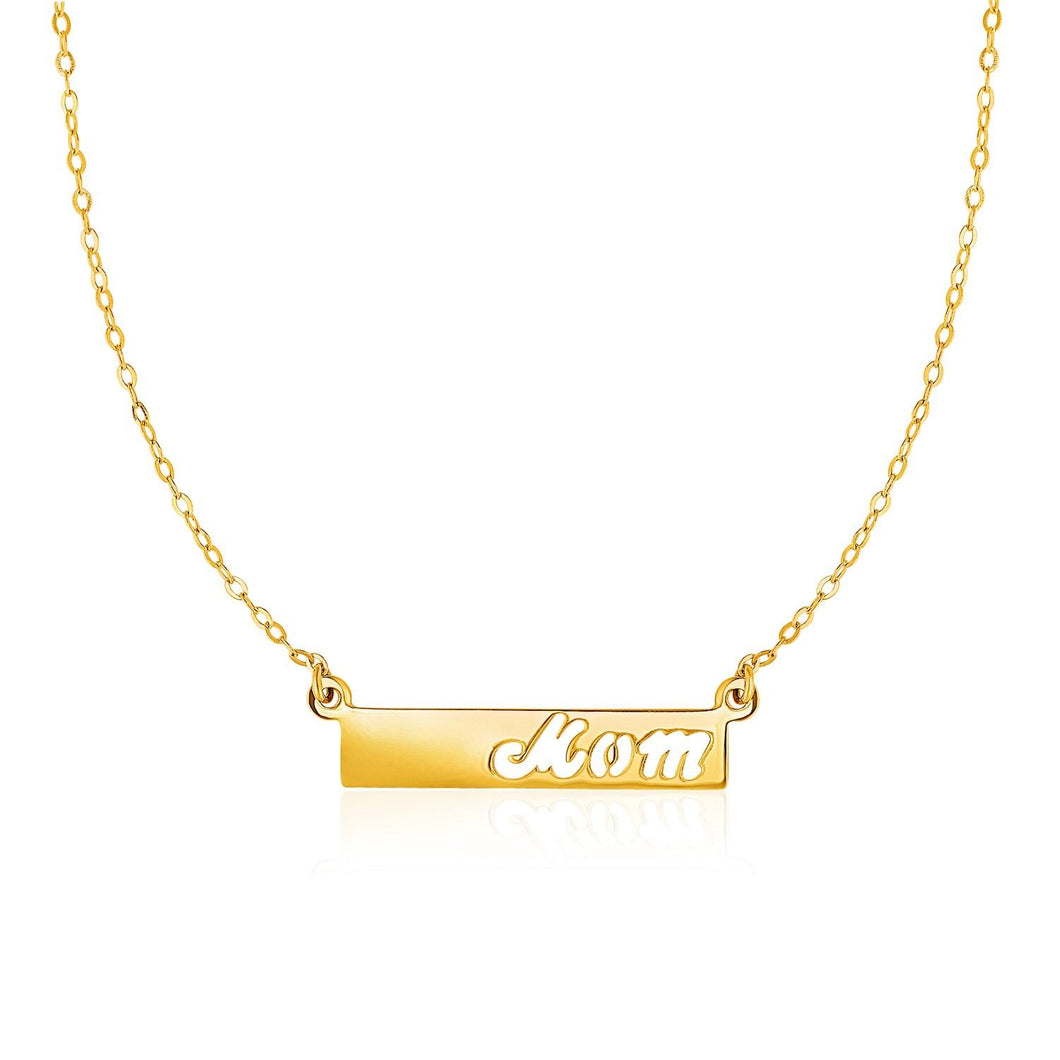 14k Yellow Gold Pendant with