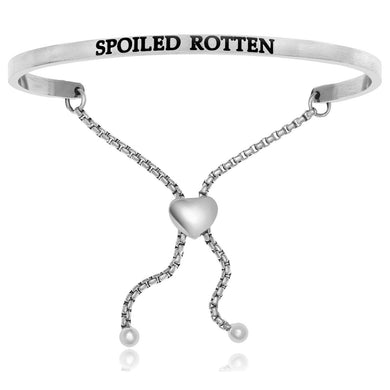 Stainless Steel Spoiled Rotten Adjustable Bracelet