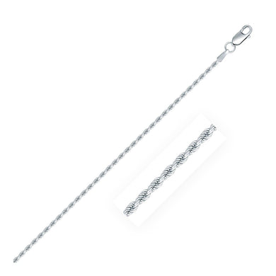 Sterling Silver 1.8mm Diamond Cut Rope Style Chain