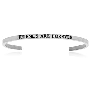 Stainless Steel Friends Are Forever Cuff Bracelet