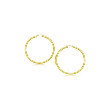 10k Yellow Gold Polished Hoop Earrings (15 mm)