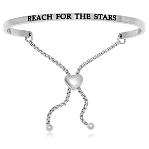 Stainless Steel Reach For The Stars Adjustable Bracelet