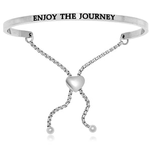 Stainless Steel Enjoy The Journey Adjustable Bracelet