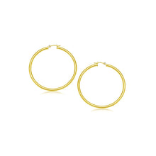 14k Yellow Gold Polished Hoop Earrings (2- mm)