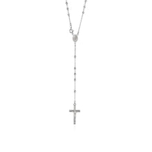 Rosary Chain and Bead Necklace in Sterling Silver