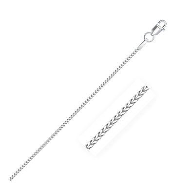 14k White Gold Franco Chain 0.9mm