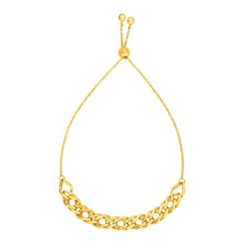 Adjustable Chain Bracelet in 14k Yellow Gold