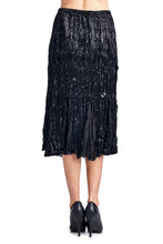 Urban Love Pleated Velour with Chiffon Long Skirt