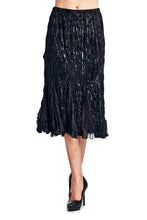 Urban Love Pleated Velour with Chiffon Long Skirt