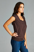 Christine V Short Sleeve Square Neck Wrap Top