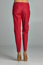Larry Levine Red Velvet Pants