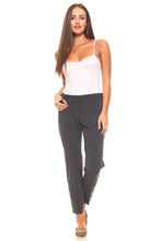 Women's Larry Levine Pant with Silver Buttons