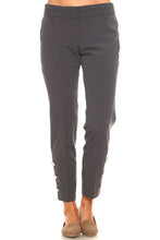Women's Larry Levine Pant with Silver Buttons