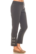 Women's Larry Levine Pant with Silver Buttons
