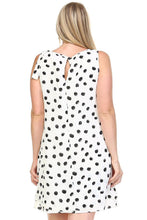 Women's Plus Size Polka Dot Double Layer Dress