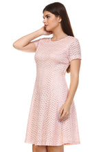 SLNY Textured Knit A-Line  Dress