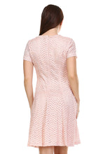 SLNY Textured Knit A-Line  Dress