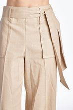 Larry Levine Pant with Waist Tie