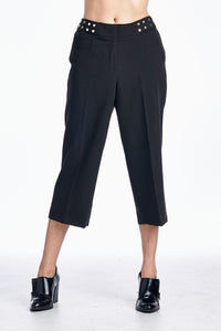 Larry Levine Waist Studded Capris