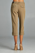 Larry Levine Capris with Cuffed Hem