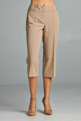 Larry Levine Capris With Straight Hem