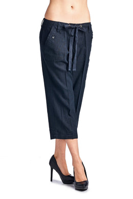 Larry Levine Linen Capris