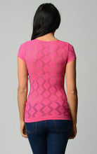 Urban Love Textured Knit Stretch Glitter Top