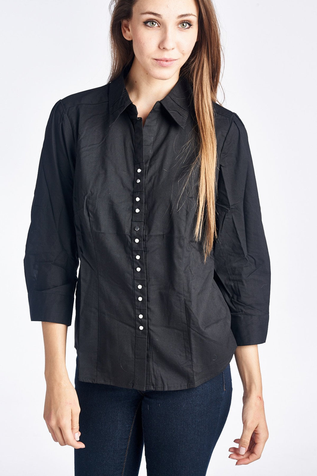 Zac & Rachel Long Sleeve Button Placket Detailed Shirt