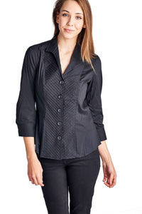 Zac & Rachel Button Down Pleated Collar Shirt