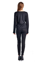Larry Levine Long Sleeve Sweater Top