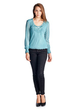 Urban Love Long Sleeve Mesh Top