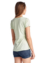 Christine V Short Sleeve Rose Embroidered V-Neck Tee