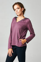 Urban Love Long Sleeve Hoodie with Welt Pockets