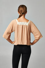 Women's Square Neck Lace Top