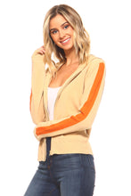 Women's Sweater Knit Zip Up Hoody