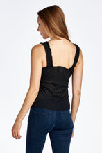 Women's Sheer Burnout V Smocked Tank