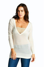 Women's Deep V Sweater