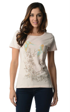 Women's Short Sleeve Embroidered Tee