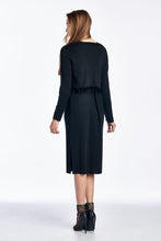 Women's Wool 2 Piece Sweater Dress with Ball Trim