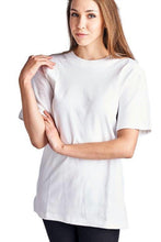 Women's Cotton Double Round Neck Tee