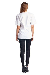 Women's Cotton Double Round Neck Tee