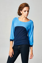 Women's Long Sleeve Jersey Color Block Tee