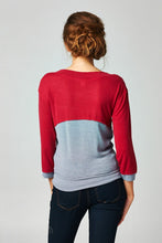 Women's Long Sleeve Jersey Color Block Tee