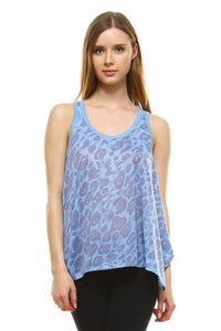 Women's Animal Print Jersey Tank Top