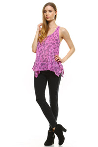 Women's Animal Print Jersey Tank Top