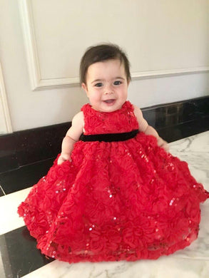 Infant Flower Sequin Party Dress