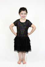 Girls Short Sleeve Sequin Tutu Dress