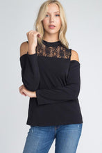 Women's Lace Cold Shoulder Top